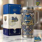 UCLA Bruins Champions Legacy Luxury Gold Diamond Commemorative Tumbler