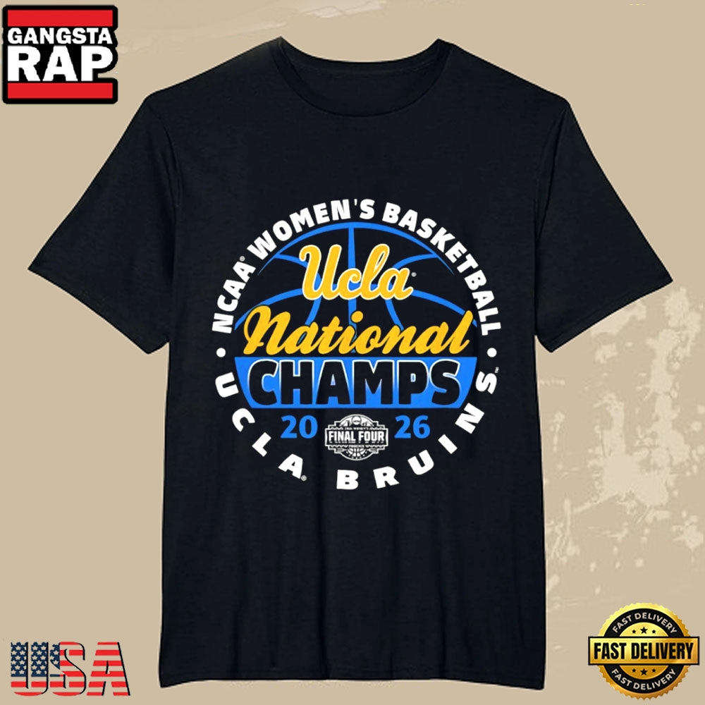 UCLA Bruins Women’s Basketball National Champions 2026 Black College Sports T-Shirt