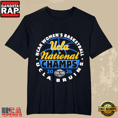 UCLA Bruins Women’s Basketball National Champions 2026 Black College Sports T-Shirt