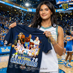 UCLA Women’s Basketball 2026 National Champions Team Signatures T-Shirt