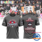 UConn Huskies 2025 BIG EAST Women’s Basketball 23X Champions Locker Room T Shirt