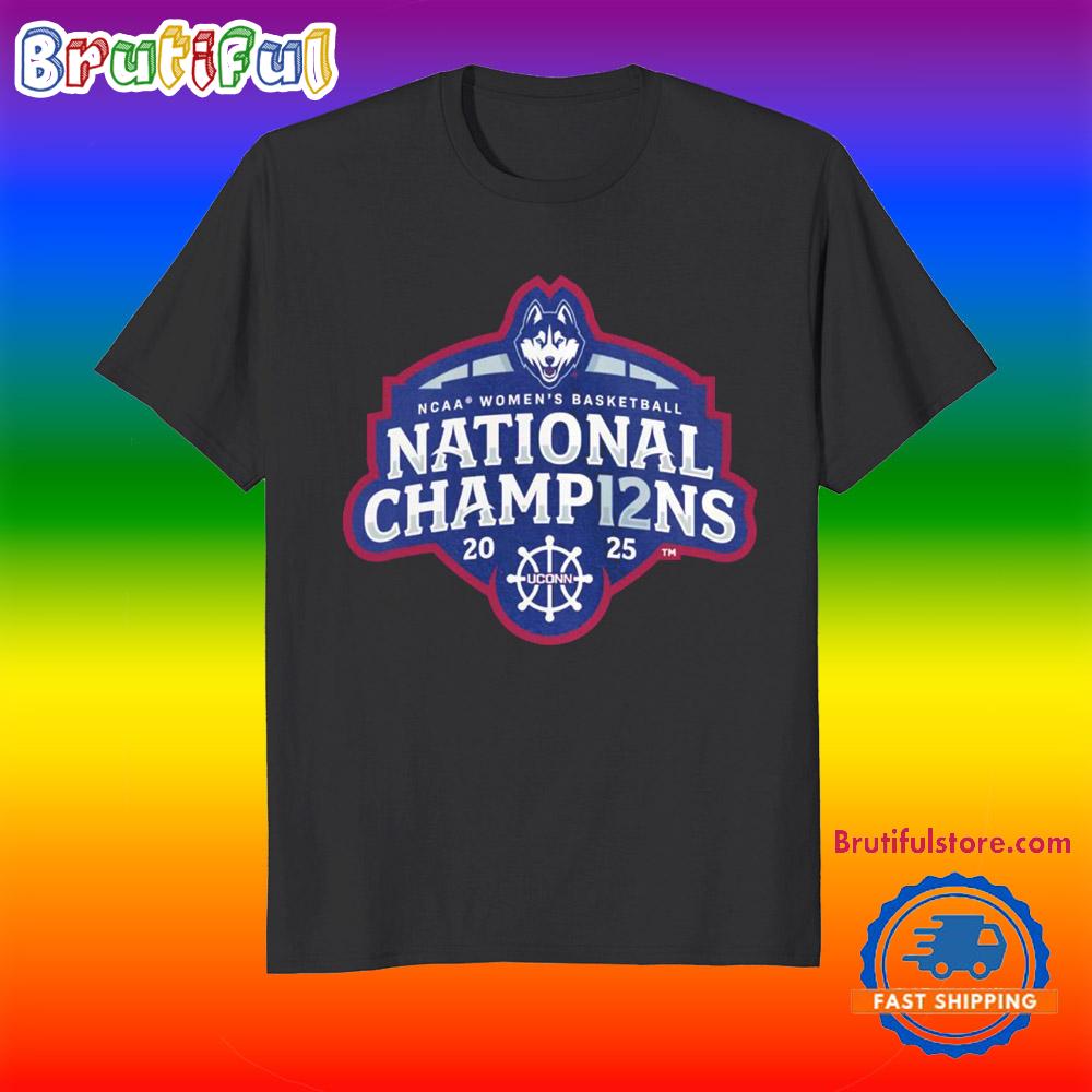 UConn Huskies 2025 NCAA National Champions Offensive Rebound T Shirt