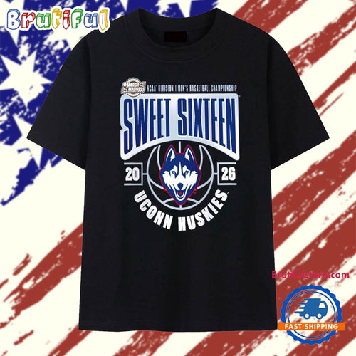 UConn Huskies 2026 NCAA Men’s Basketball Tournament March Madness Sweet 16 T Shirt