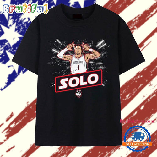 UConn Huskies Basketball Solo Ball name pose T Shirt
