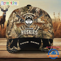 Uconn Huskies Camo Hunting Cap, Sport Team Camo Hunting Hats