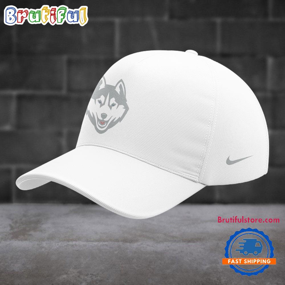 UConn Huskies Men’s Basketball Limited Edition 2025 White Cap Hat