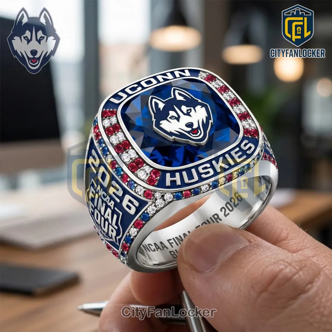 UConn Huskies NCAA Final Four 2026 Championship Commemorative Ring