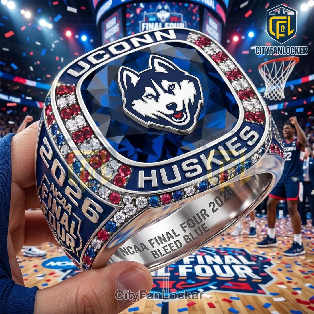 UConn Huskies NCAA Final Four 2026 Championship Commemorative Ring