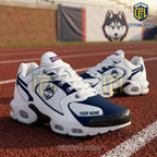 UConn Huskies Personalized White Navy Air Sneakers