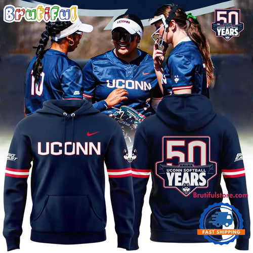 UConn Huskies Softball 50 Years 2025 Hoodie T-Shirt