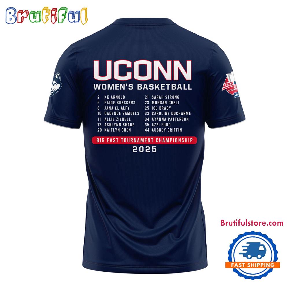 UConn Huskies Women’s Basketball 2025 BIG EAST Tournament Champions Limited New Hoodie T-Shirt