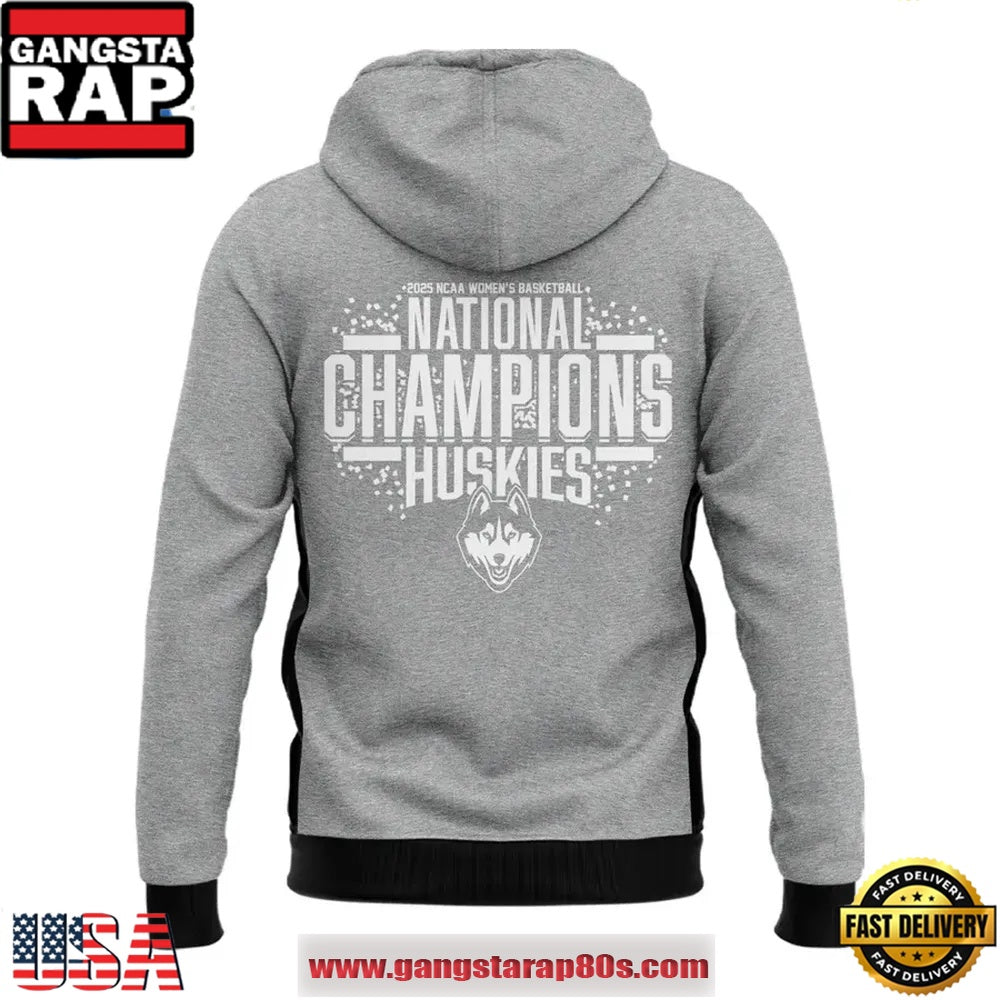 UConn Huskies Women’s Basketball 2025 National Champions Zip Hoodie Shirt