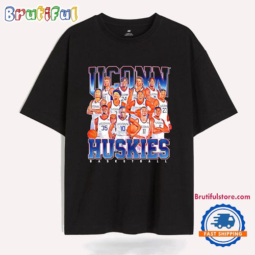 UConn Men’s Basketball Team Collage 2025 T Shirt