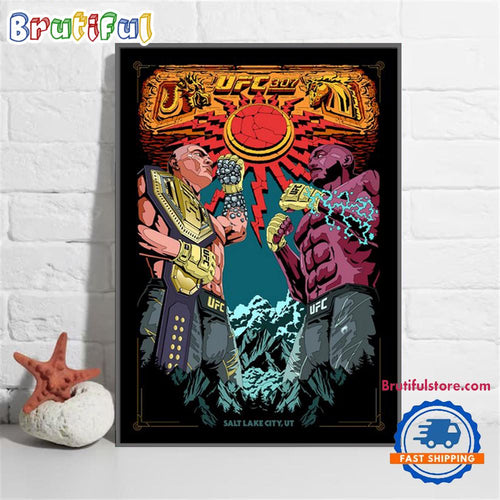 UFC 307 Oct 5 2024 At Salt Lake City UT Poster Canvas Art