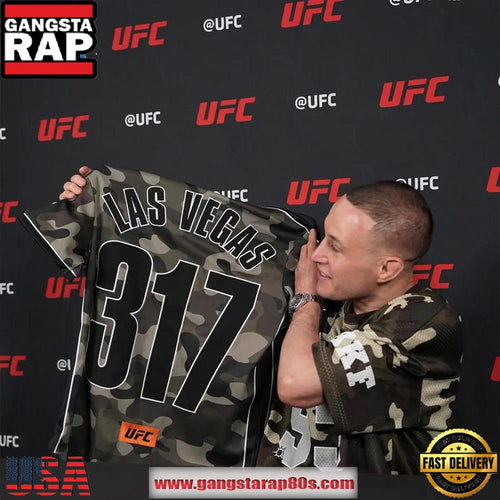 UFC 317 Las Vegas Limited Edition Camo Baseball Jersey Shirt