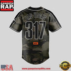 UFC 317 Las Vegas Limited Edition Camo Baseball Jersey Shirt
