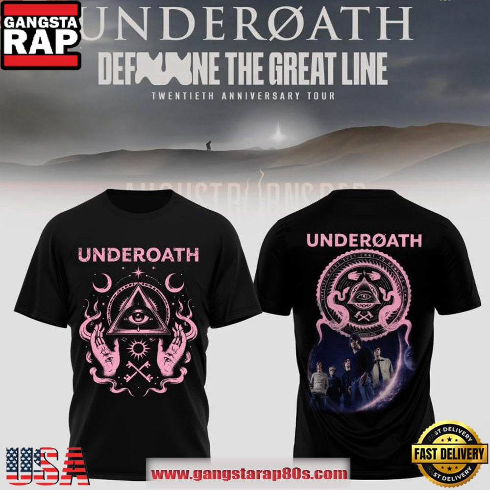 Underoath 2026 Define the Great Line 20th Anniversary Tour All Over Print T Shirt