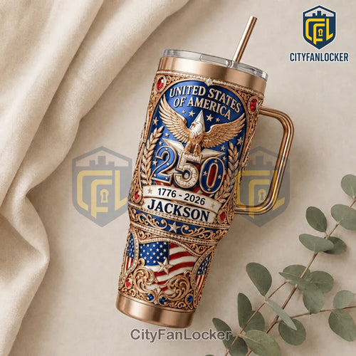 United States 250th Anniversary 1776-2026 Jackson Engraved Stanley Tumbler