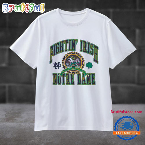 University Of Notre Dame Football Vintage Logo T Shirt