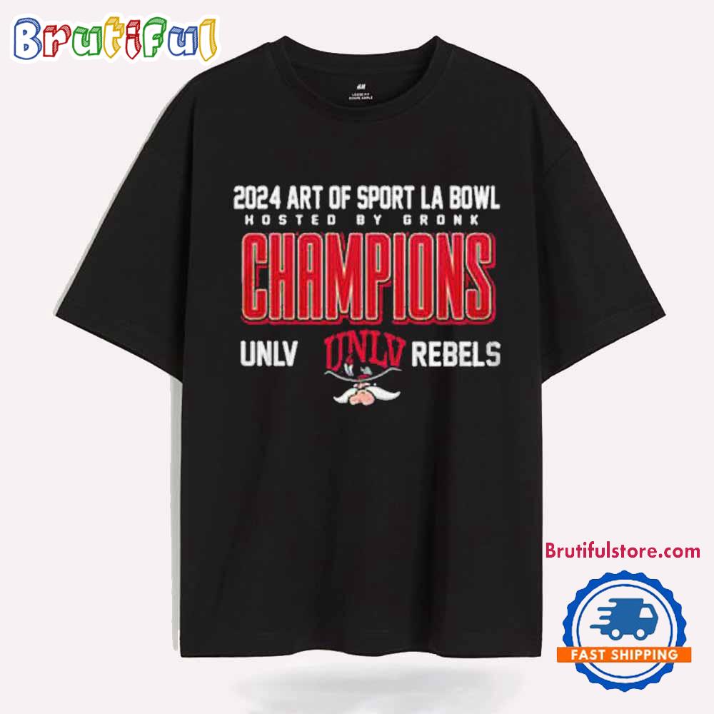 UNLV Rebels 2024 Art Of Sport LA Bowl Celebration T Shirt