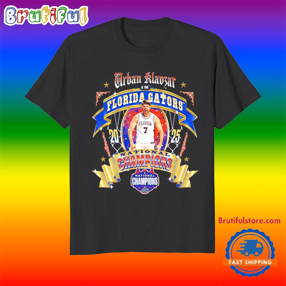 Urban Klavzar Florida Gators 2025 National Champions T Shirt