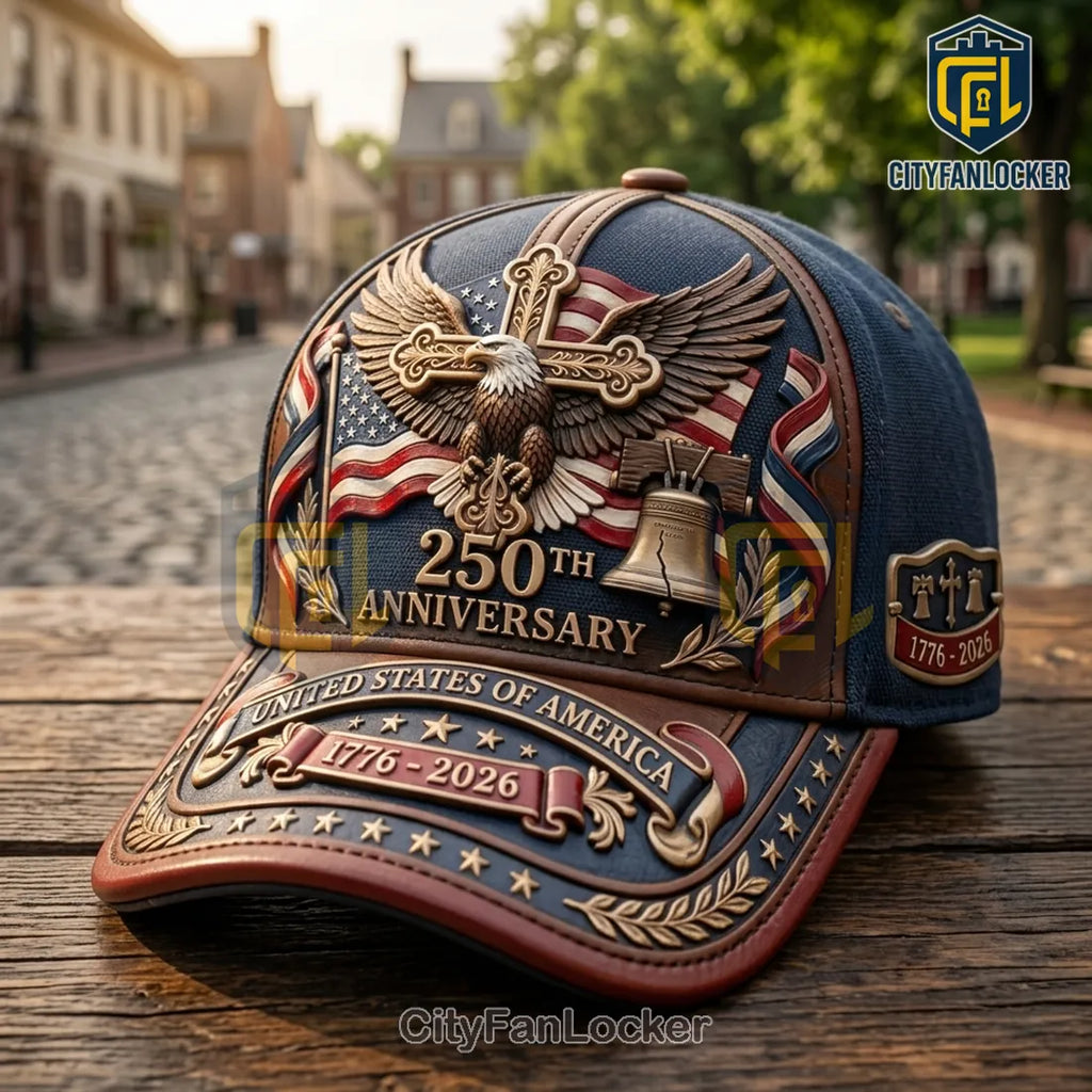 US 250th Anniversary Commemorative Patriotic Baseball Cap