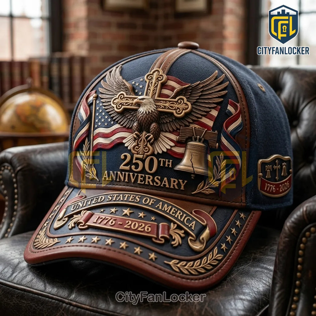 US 250th Anniversary Commemorative Patriotic Baseball Cap