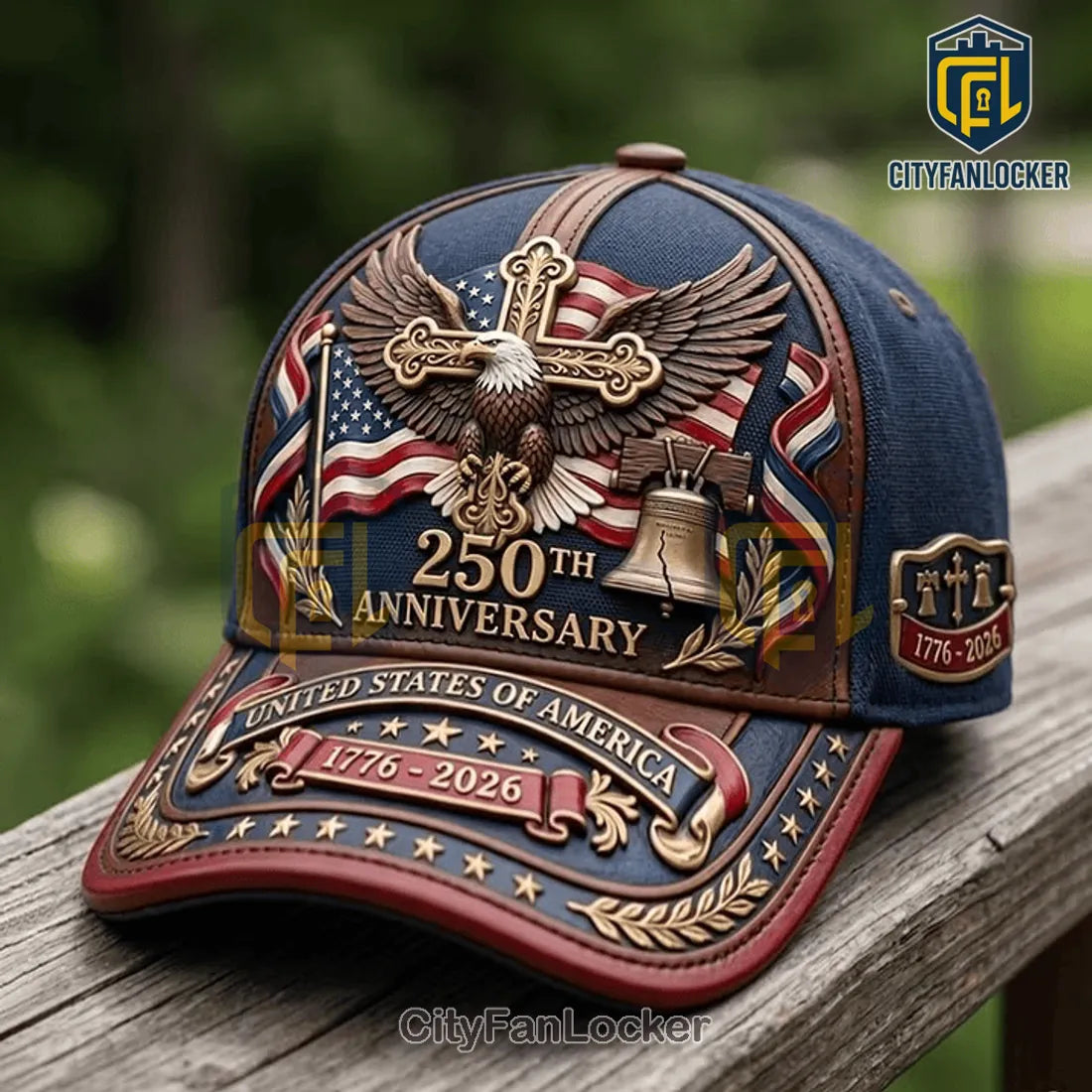 US 250th Anniversary Commemorative Patriotic Baseball Cap