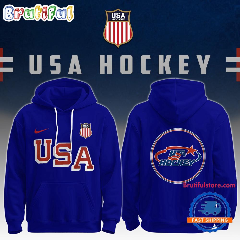 USA 2026 Olympic Hockey Limited Edition Blue Hoodie Shirt