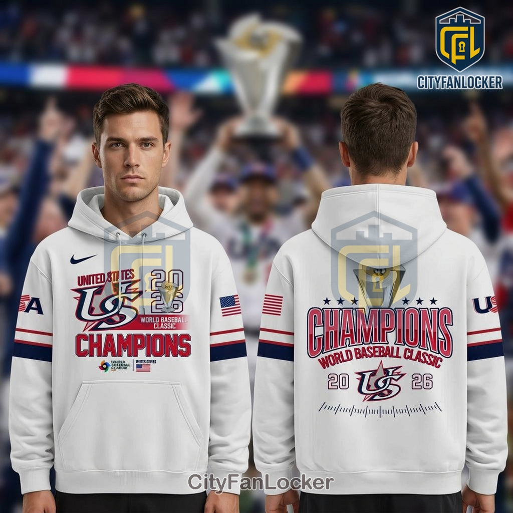 USA Baseball WBC Champions 2026 Special Edition Pullover Hoodie