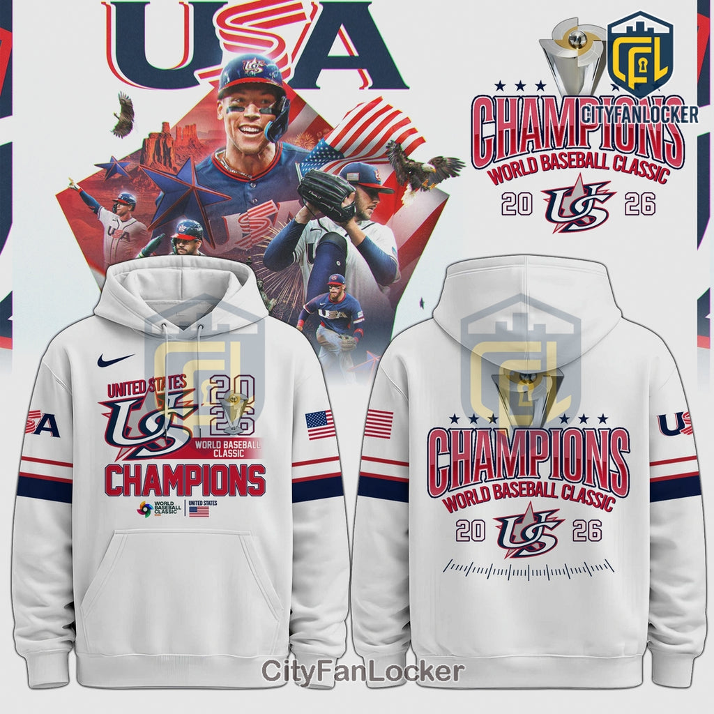 USA Baseball WBC Champions 2026 Special Edition Pullover Hoodie