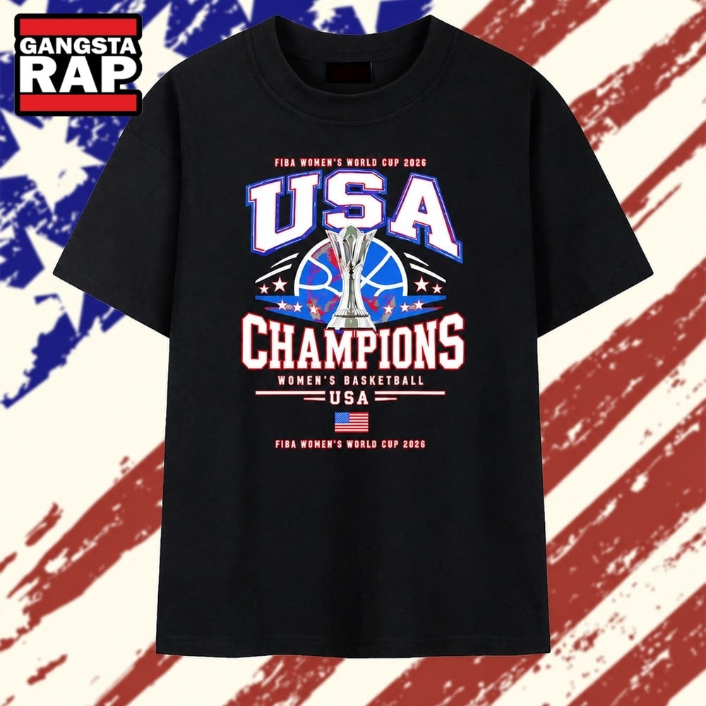 USA Champions FIBA Women’s Basketball World Cup 2026 T Shirt