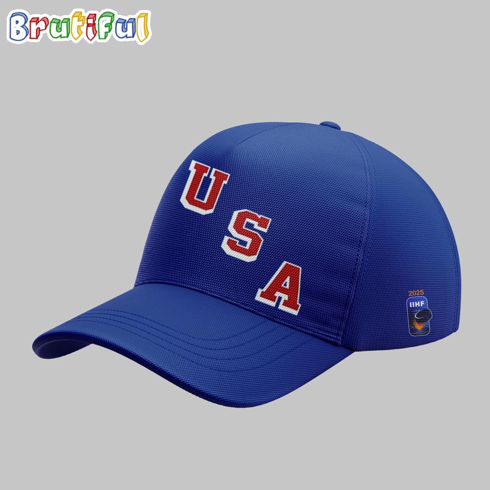 USA Hockey 2025 IIHF Men’s World Championship 3D Cap