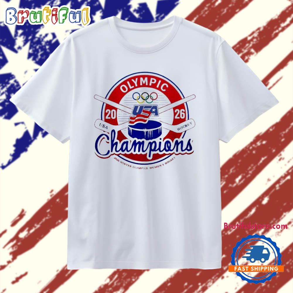 USA Hockey 2026 Women Olympic Champions T Shirt