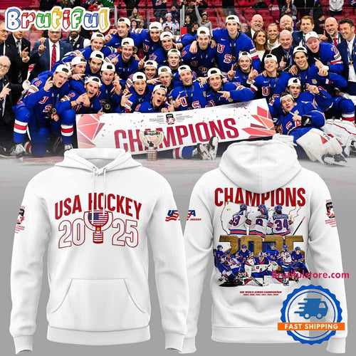 USA Hockey IIHF World Junior Champions 2025 New 3D Shirt