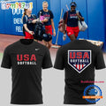 USA Softball Team 2025 New Design Black 3D Shirt