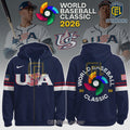 USA World Baseball Classic 2026 Limited Edition Navy Zip Hoodie