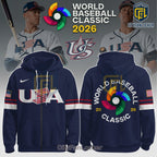 USA World Baseball Classic 2026 Limited Edition Navy Zip Hoodie