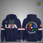 USA World Baseball Classic 2026 Limited Edition Navy Zip Hoodie