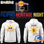 USC Trojans Filipino Heritage Night Limited Edition White Hoodie T-Shirt