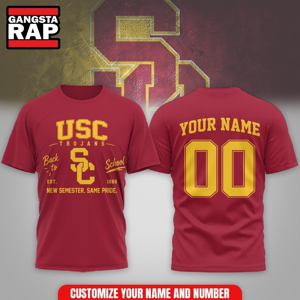 USC Trojans NCAA Campus Pride Back to School 2026 Personalized 3D Shirt