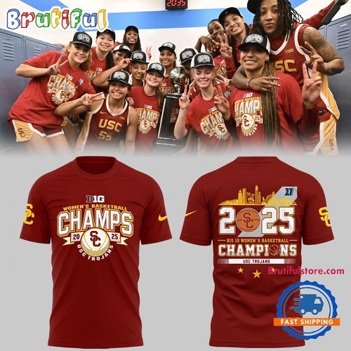 USC Trojans Women’s Basketball 2025 Champions Limited Edition T Shirt
