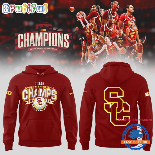 USC Trojans Women’s Basketball 2025 Champions New Design Hoodie