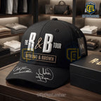 Usher Chris Brown R&B Tour Autographed Black Premium Merchandise Baseball Cap