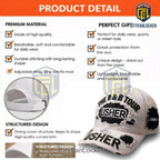 Usher The R&B Tour Distressed White Embroidered Logo Baseball Cap