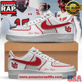 Utah Football x Limited Edition Custom Air Force 1 Running Sneakers Shoes