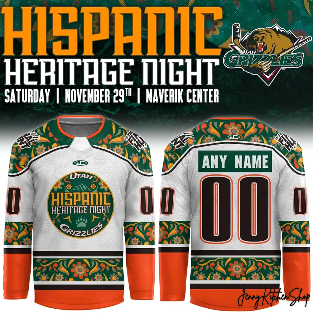 Utah Grizzlies 2025 Hispanic Heritage Night Jersey