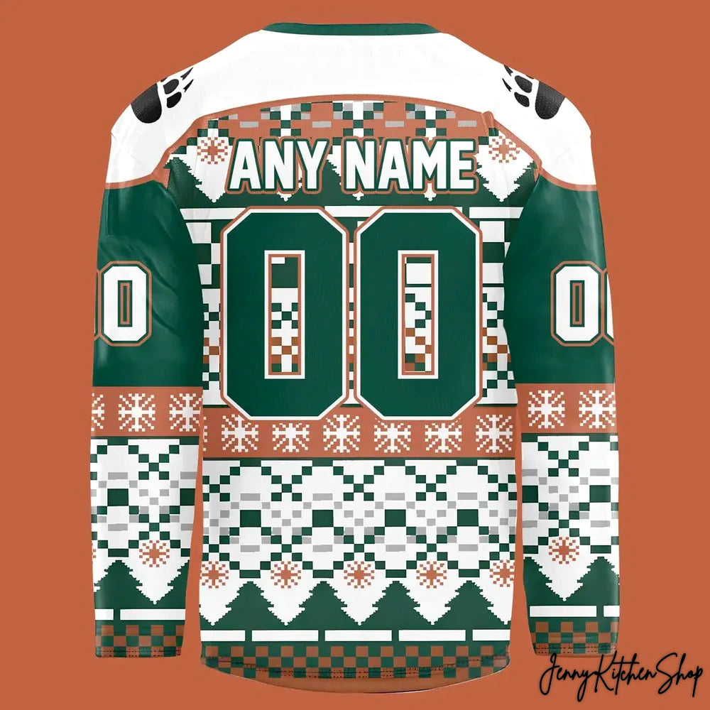 Utah Grizzlies Christmas New Hockey Jersey