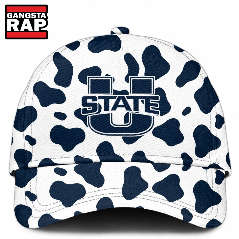 Utah State Aggies Football Cow Print Gameday 2026 Cap