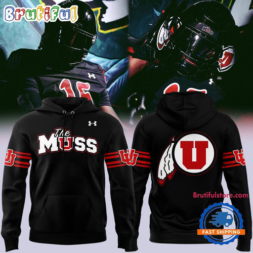Utah Utes Football THE MUSS 2025 Limited Edition Black Hoodie T-Shirt